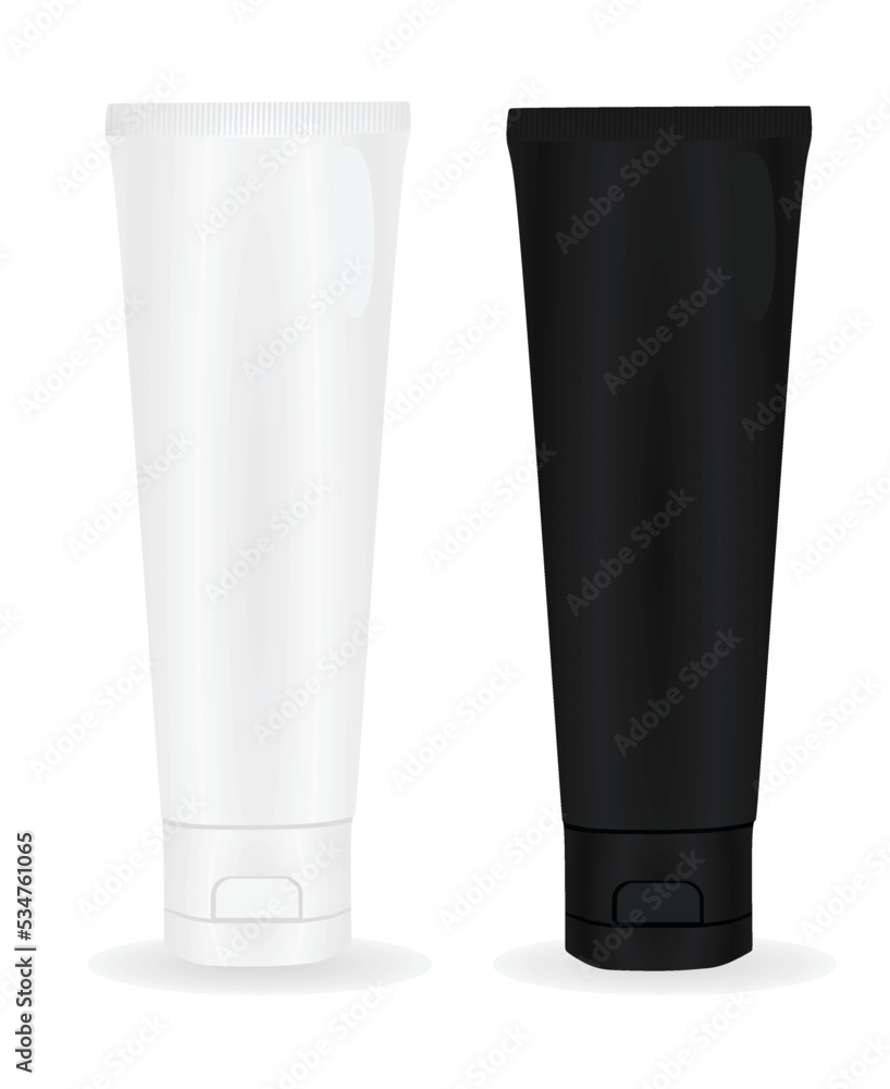 White and black tube. vector illustration White and black tube. vector illustration