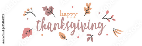 happy thanksgiving day greeting card autumn