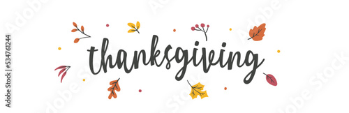 thanksgiving holiday season greeting card banner panorama autumn