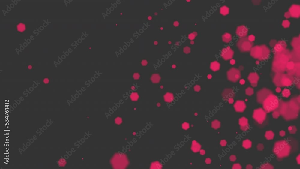 Fly abstract red particles and glitters on black gradient, motion cinematic and holiday style background Fly abstract red particles and glitters on black gradient, motion cinematic and holiday style background