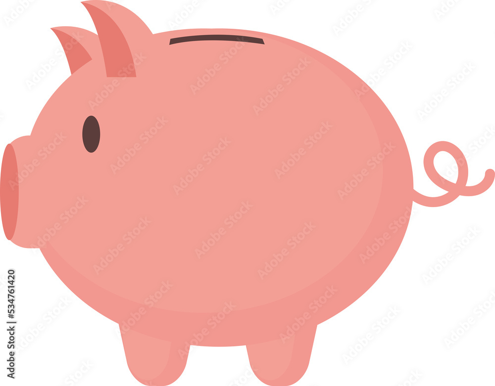pink piggy bank cartoon illustration isolated object pink piggy bank cartoon illustration isolated object