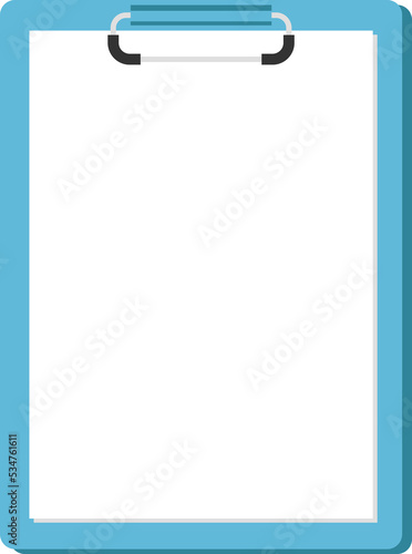 blue clipboard and paper document photo