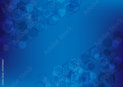Abstract background with hexagonal geometry as the main figure. 
There is space to fill in the words.
