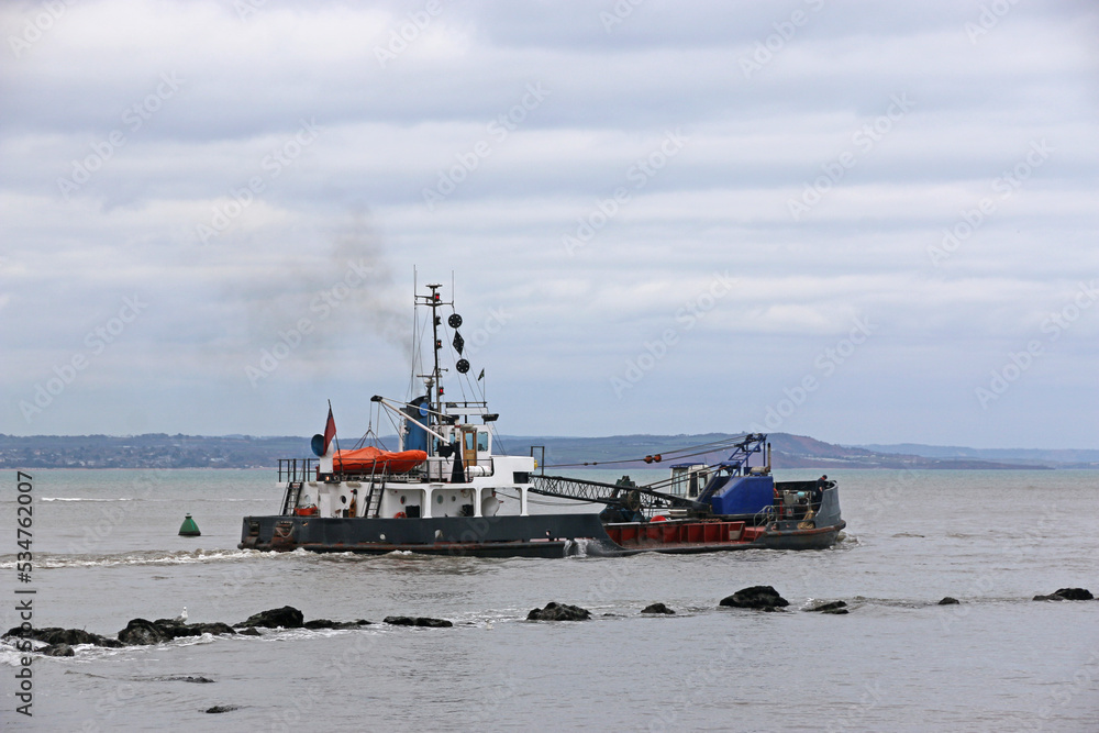 	
Dredger working on the River Teign, Teignmouth	