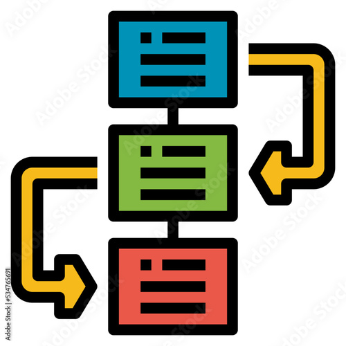 workflow Filled Outline icon