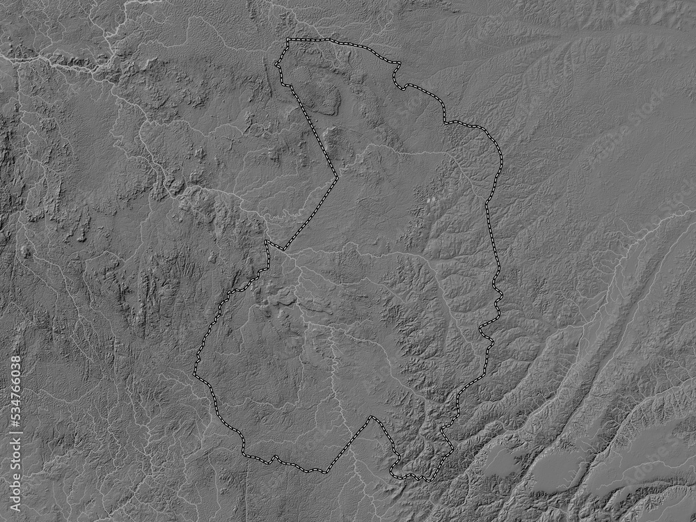 Naklejka premium Haut-Ogooue, Gabon. Bilevel. No legend