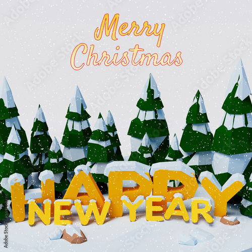 Christmas background. Low p...