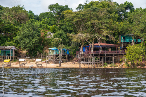 The bank of Rio Negro, Amazonas region in Brasil.