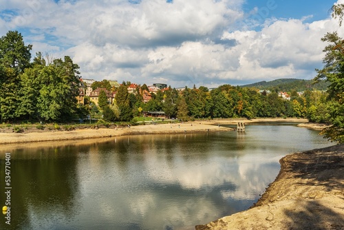 The Liberec - Harcov dam during its release in the fall of 2022 photo