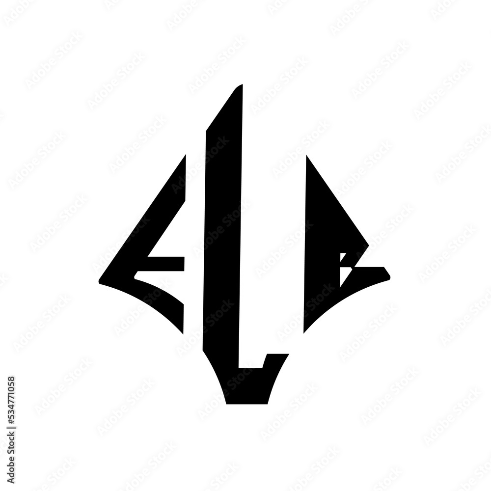 ELB logo. ELB letter. ELB letter logo design. ELB modern and creative