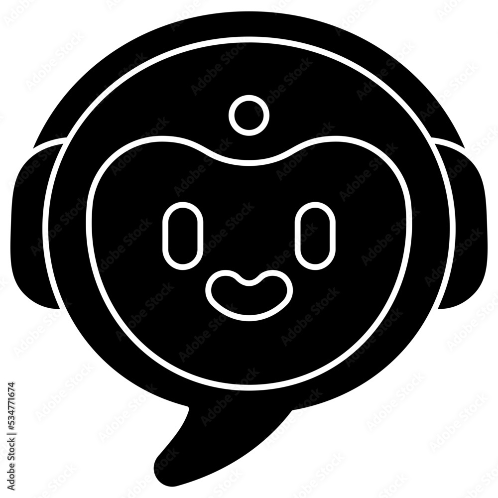 Obraz premium chat solid icon