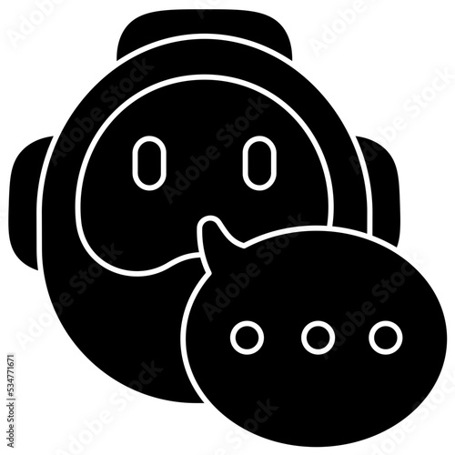 chatbot solid icon