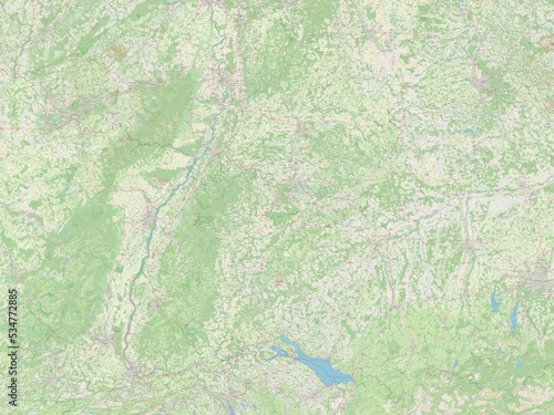 Baden-Wurttemberg, Germany. OSM. No legend