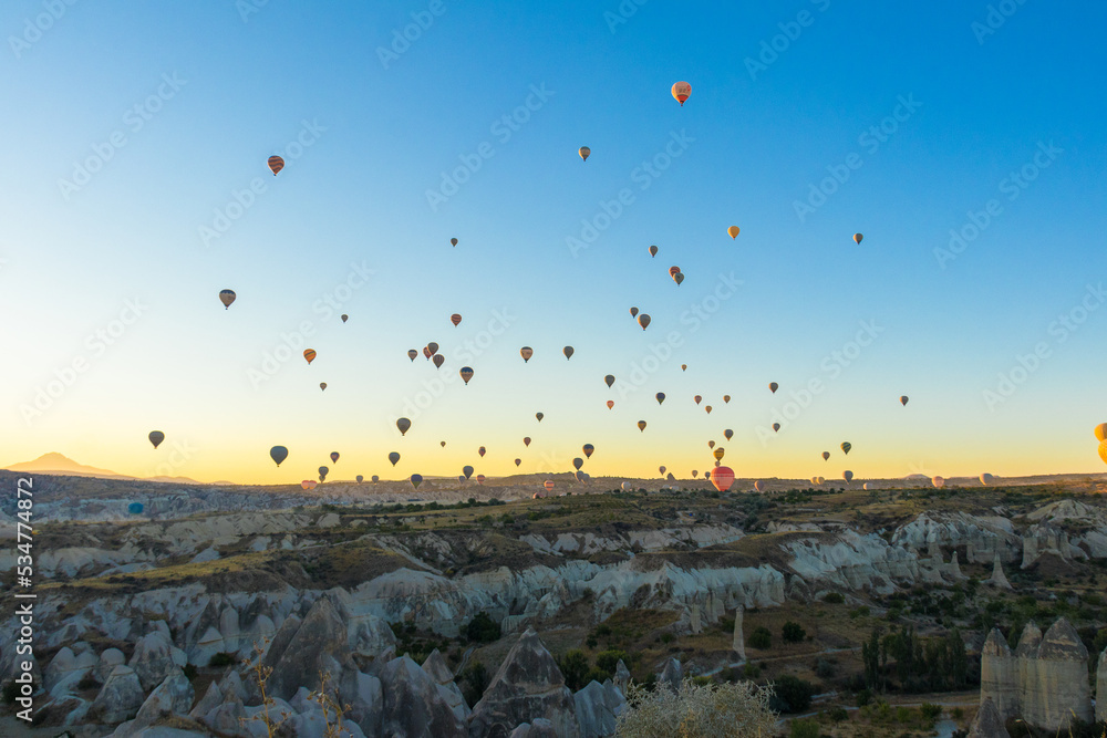 The beauty of Turkish landscapes in Cappadocia