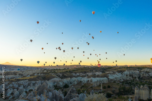The beauty of Turkish landscapes in Cappadocia