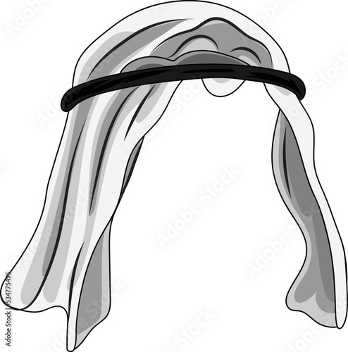 Arab head scarf for NFT character. accessories, traits, and assets. NFTcollection. photo