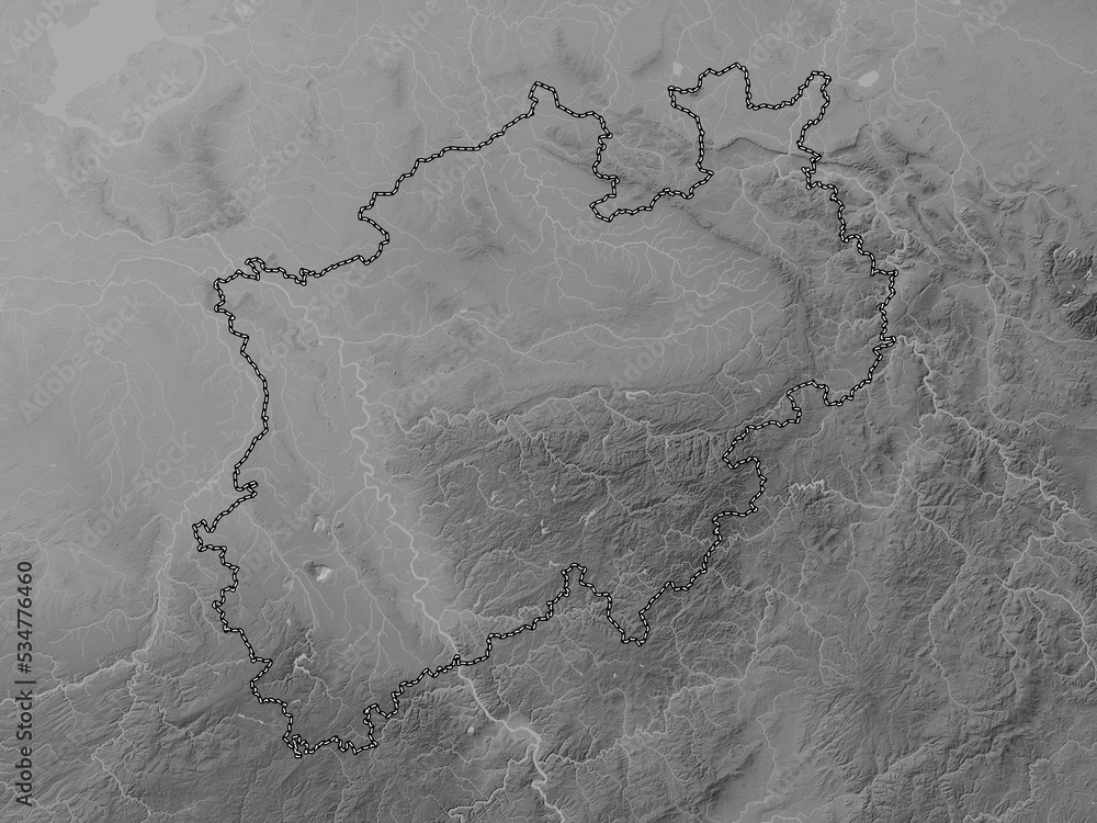 Nordrhein-Westfalen, Germany. Grayscale. No legend Nordrhein-Westfalen, Germany. Grayscale. No legend