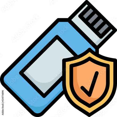 flash drive protection icon