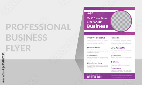 Φωτογραφία latest Business and exclusive flyers template vector design insignificant formal