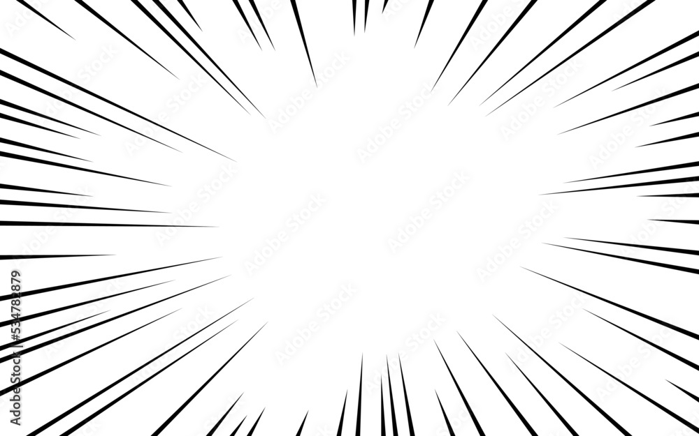 Concentrated line in comic style. Background material. Vector illustration Concentrated line in comic style. Background material. Vector illustration