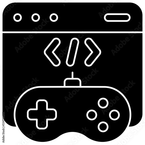 game development solid icon