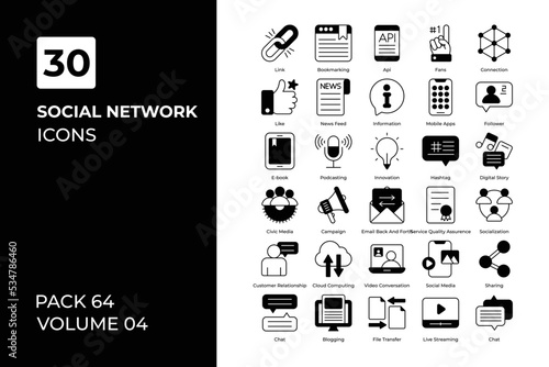 social network icons collection.