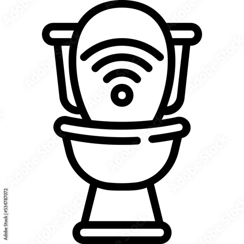 Smart restroom icon