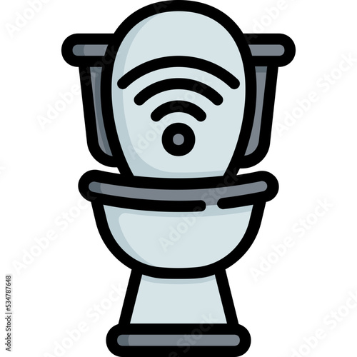 Smart restroom icon
