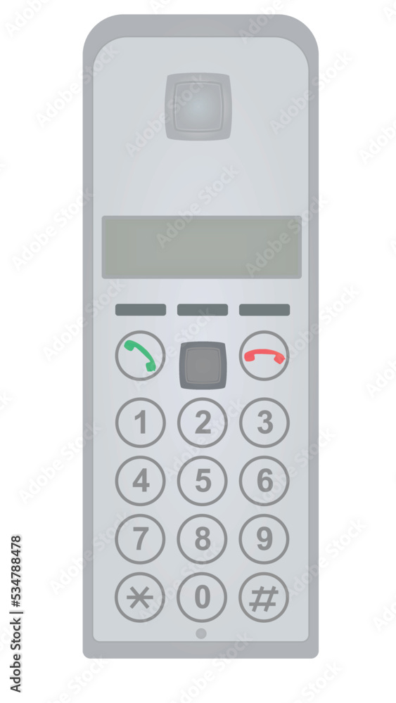 Home digital telephone. vector illustration Home digital telephone. vector illustration