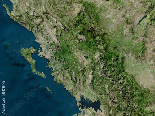 Epirus, Greece. High-res satellite. No legend © Yarr65