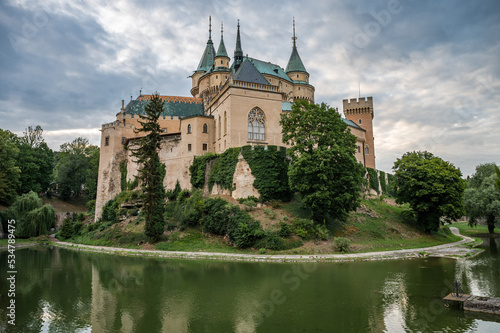 View of castle Bojnice in Slovakia