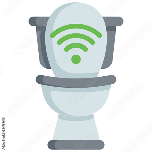 Smart restroom icon