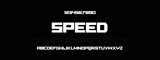 SPEED Sports minimal tech font letter set. Luxury vector typeface for company. Modern gaming fonts logo design.