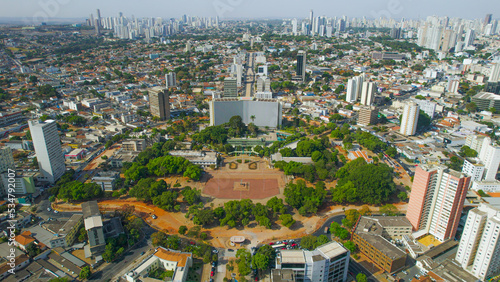 Aerial view of the city of Goiania, capital of Goiás photo