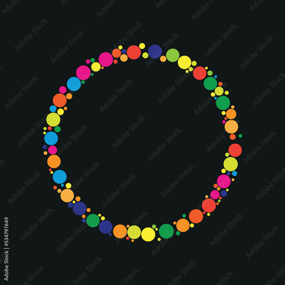 Obraz premium abstract colorful circle