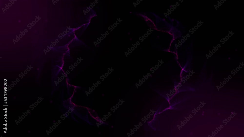 Animation of light trails on black background Animation of light trails on black background