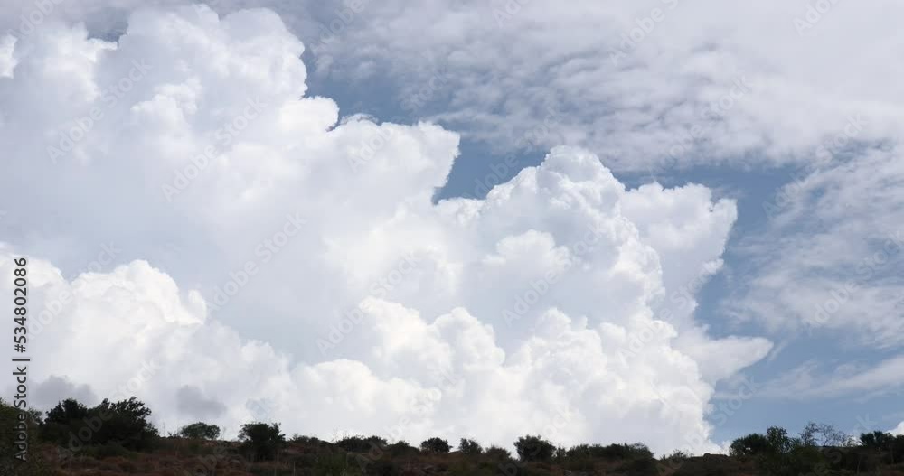 Rising Cumulonimbus Storm Clouds Timelapse. Rising Cumulonimbus Storm Clouds Timelapse.