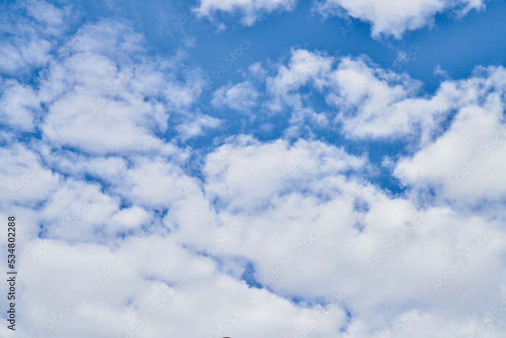 Beatiful blue sky with clouds on a sunny day Beatiful blue sky with clouds on a sunny day