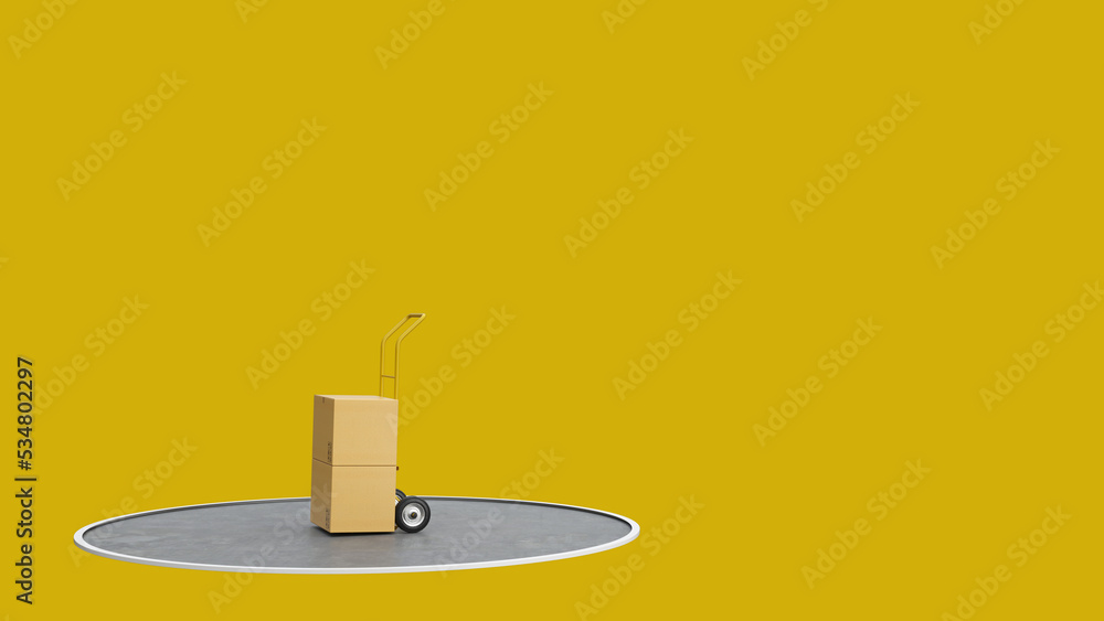3d visualization transport delivery illustration 3d visualization transport delivery illustration