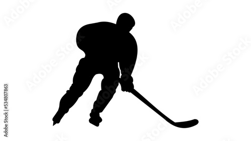 hockey player silhouette
