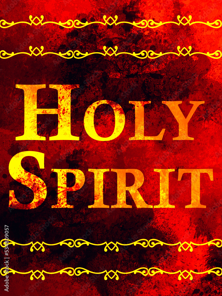 Chrześcijański plakat Holy Spirit - obrazy, fototapety, plakaty 