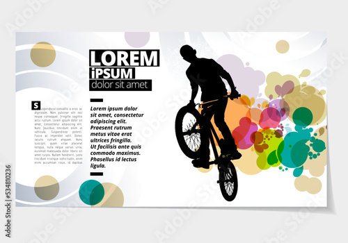 Sport concept for internet banners, social media banners, headers of websites, vector illustration 