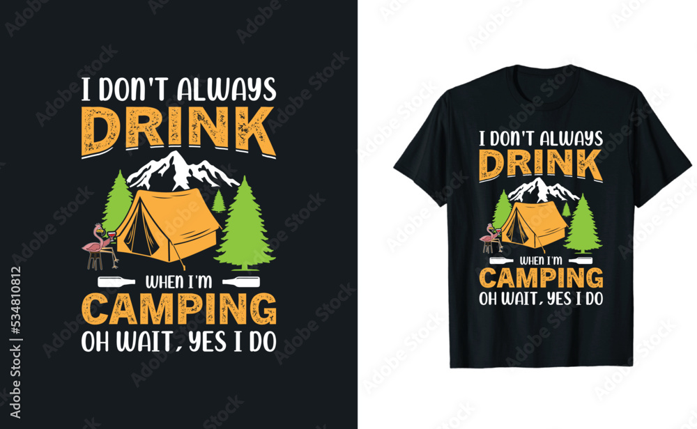 Camping T-shirt Design Camping T-shirt Design