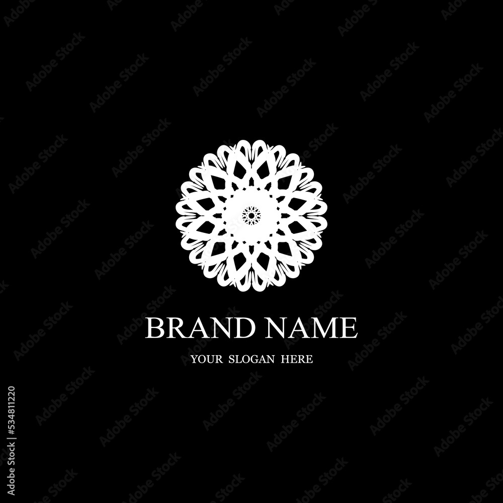 Brand logo design. Ornamental symbol. Ornamental luxary logo. Vector eps10 Brand logo design. Ornamental symbol. Ornamental luxary logo. Vector eps10