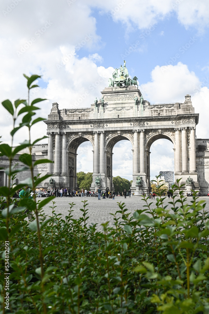 Obraz premium Belgique Bruxelles monument parc cinquantenaire arcades