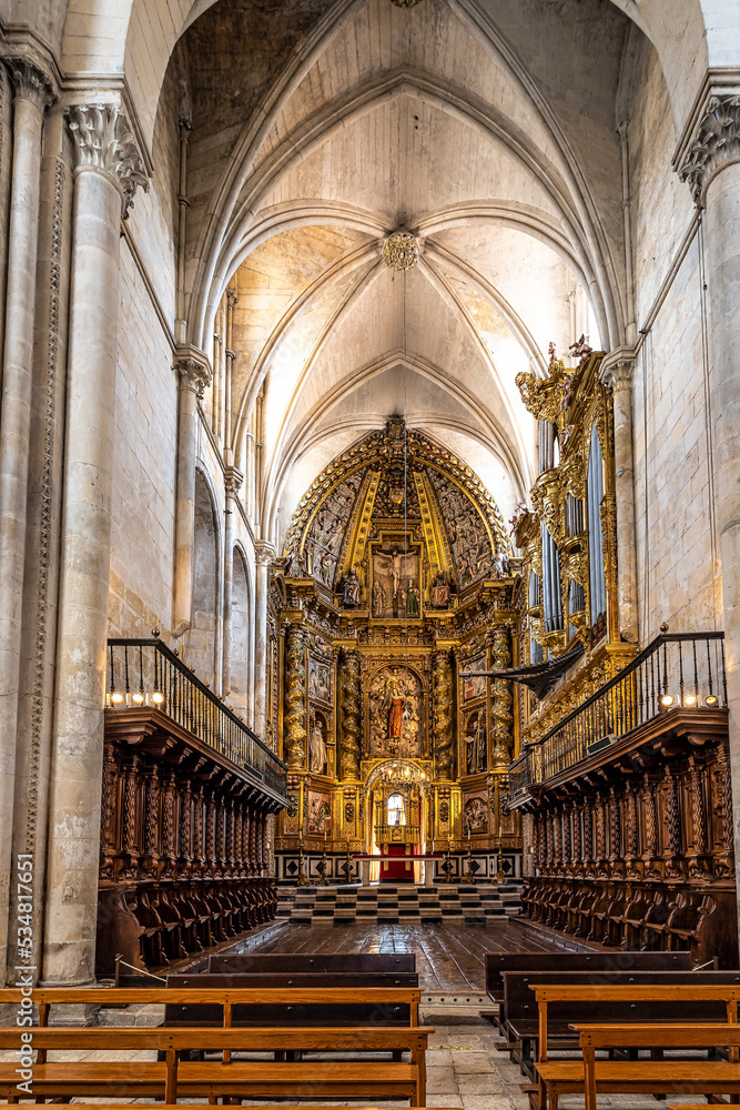 Interior of Abbey of Santa Maria la Real de Las Huelgas, at Burgos, Castille and Leon, Spain