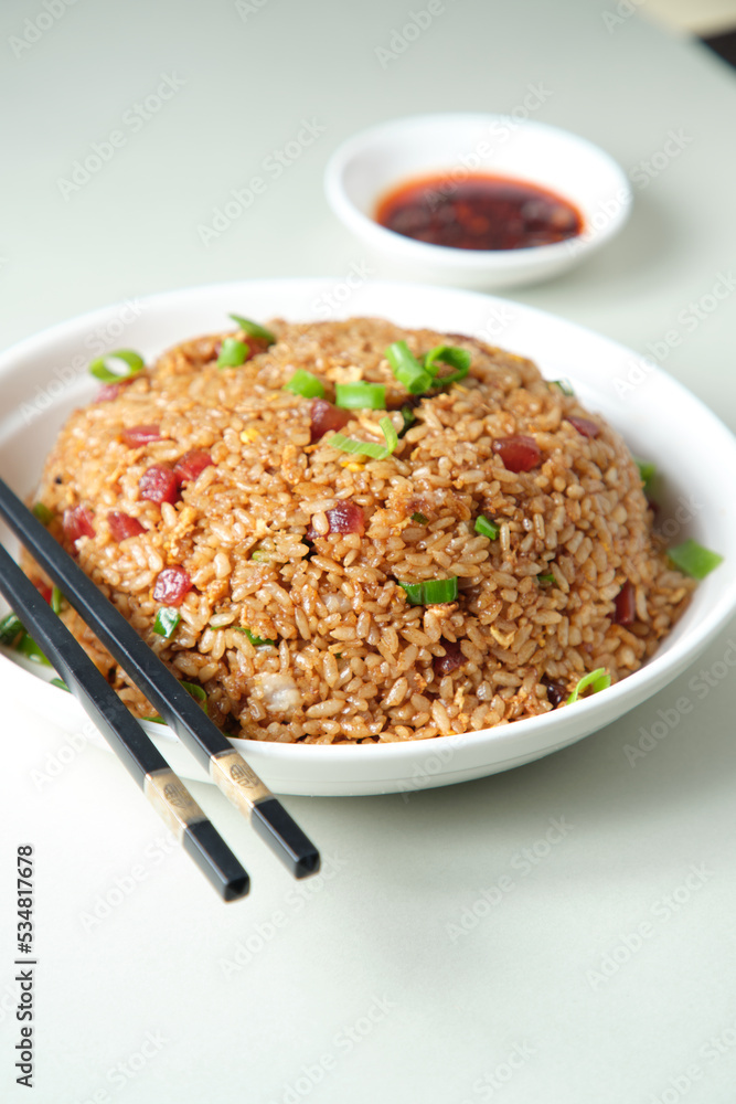 A bowl of fried rice A bowl of fried rice