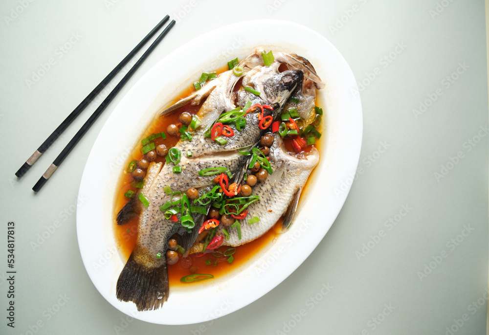 Steamed fresh fish Steamed fresh fish