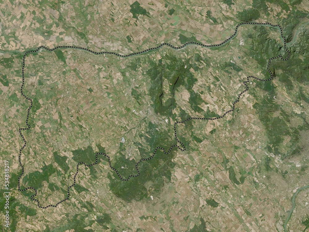 Komarom-Esztergom, Hungary. Low-res satellite. No legend Komarom-Esztergom, Hungary. Low-res satellite. No legend