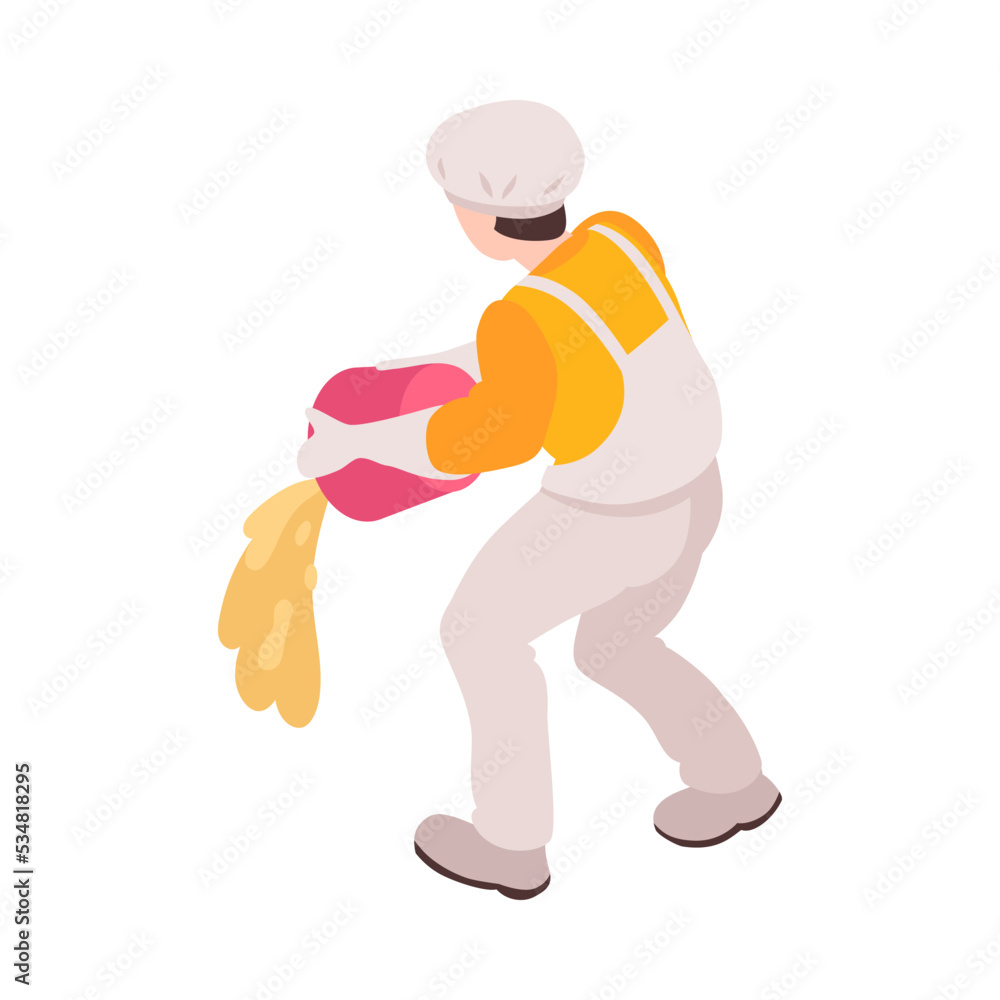 Isometric Factory Worker Isometric Factory Worker